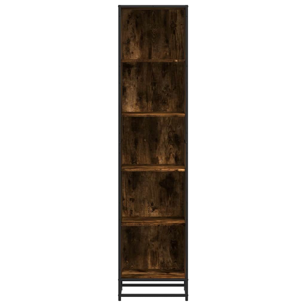 Libreria Rovere Fumo 40x35x170,5 cm in Legno Multistrato