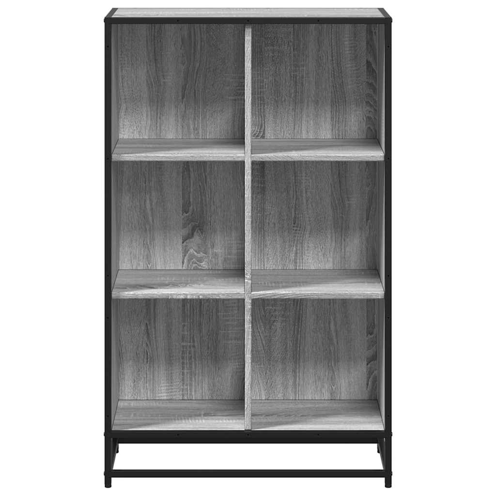 Libreria Grigio Sonoma 65,5x33x107,5 cm in Legno Multistrato