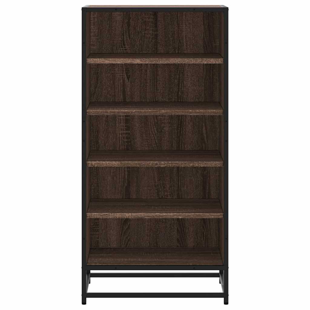 Scarpiera Rovere Marrone 48x38x97,5 cm in Legno Multistrato