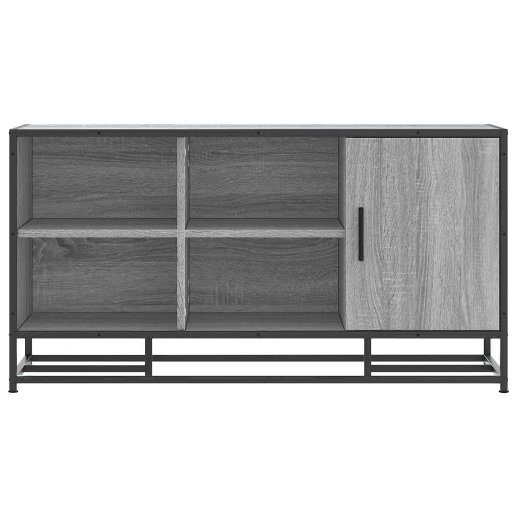 Scarpiera Grigia Sonoma 100x40x53,5 cm in Truciolato e Metallo