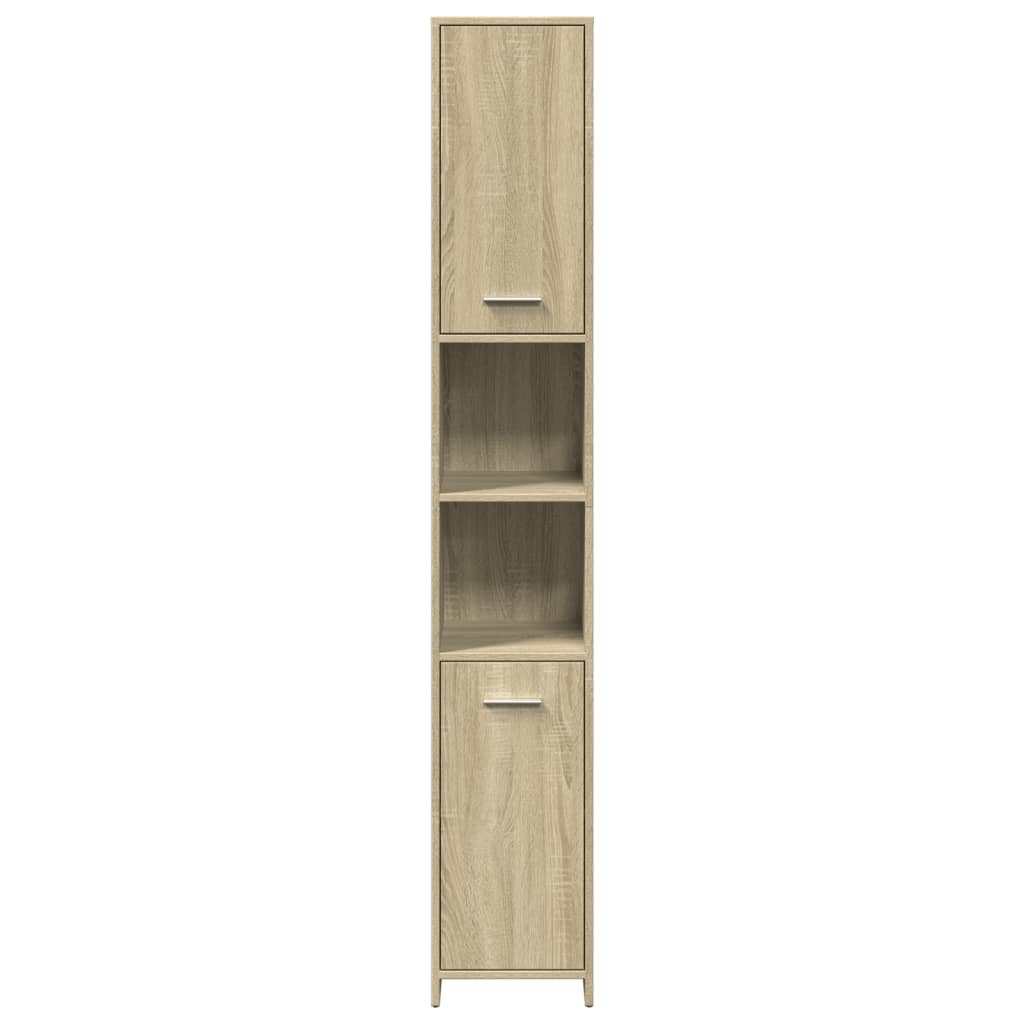 Mobile da Bagno Rovere Sonoma 30x30x183,5 cm Legno tecnico