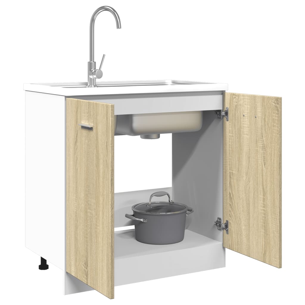 Mobile Sottolavello Rovere Sonoma 80x46x81,5 in Truciolato