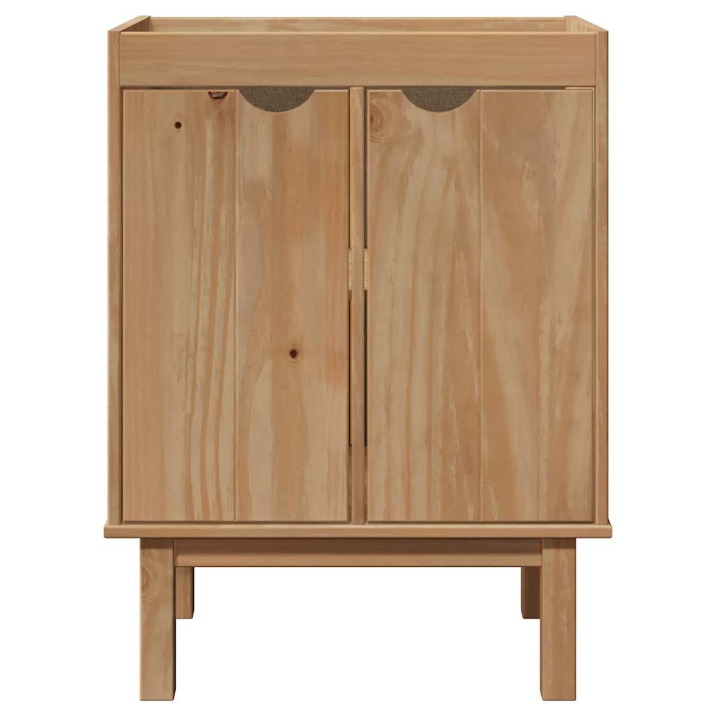Mobile da Bagno OTTA 59x40x80 cm in Legno Massello di Pino