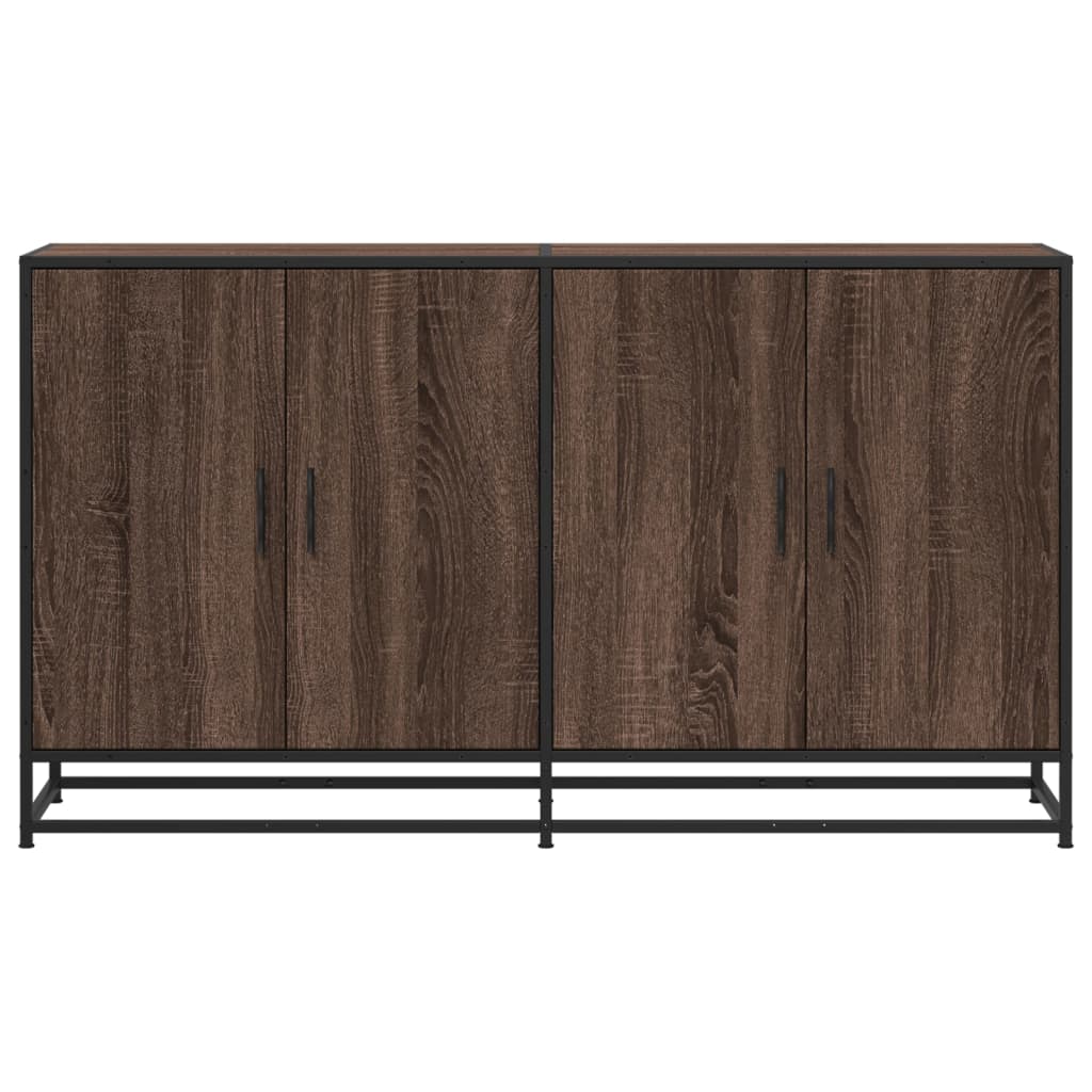 Credenza Rovere Marrone 134x35x76 cm in Truciolato