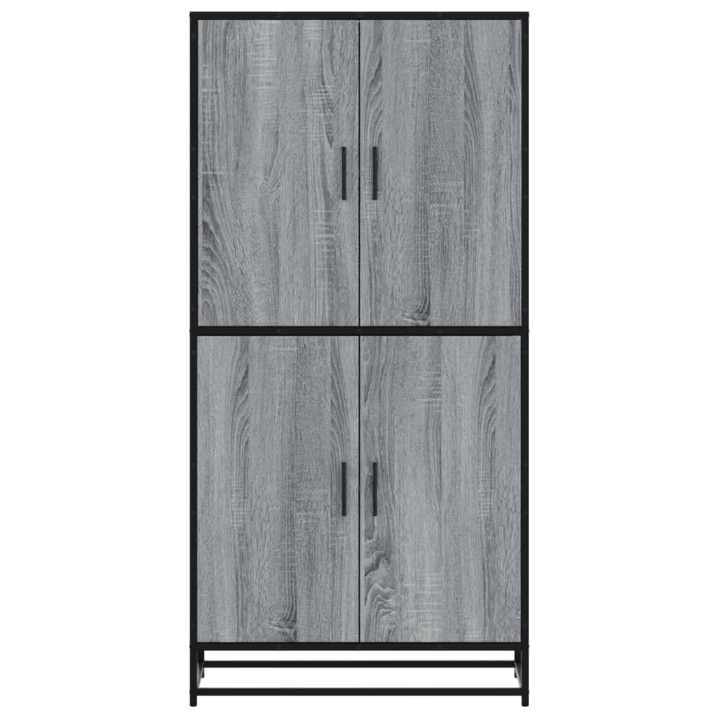 Credenza Grigio Sonoma 68x35x139 cm in Truciolato