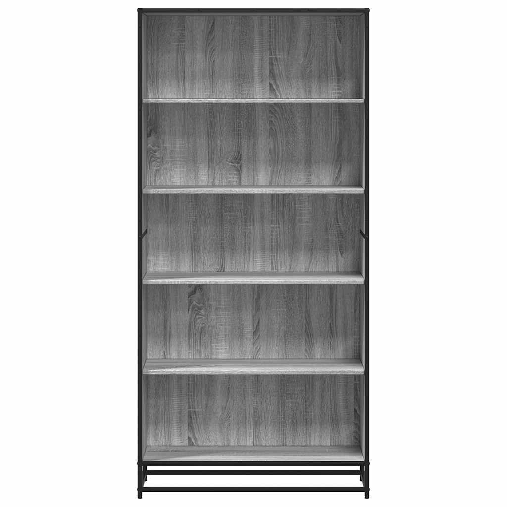Libreria Grigio Sonoma 80,5x35x170,5 cm in Truciolato
