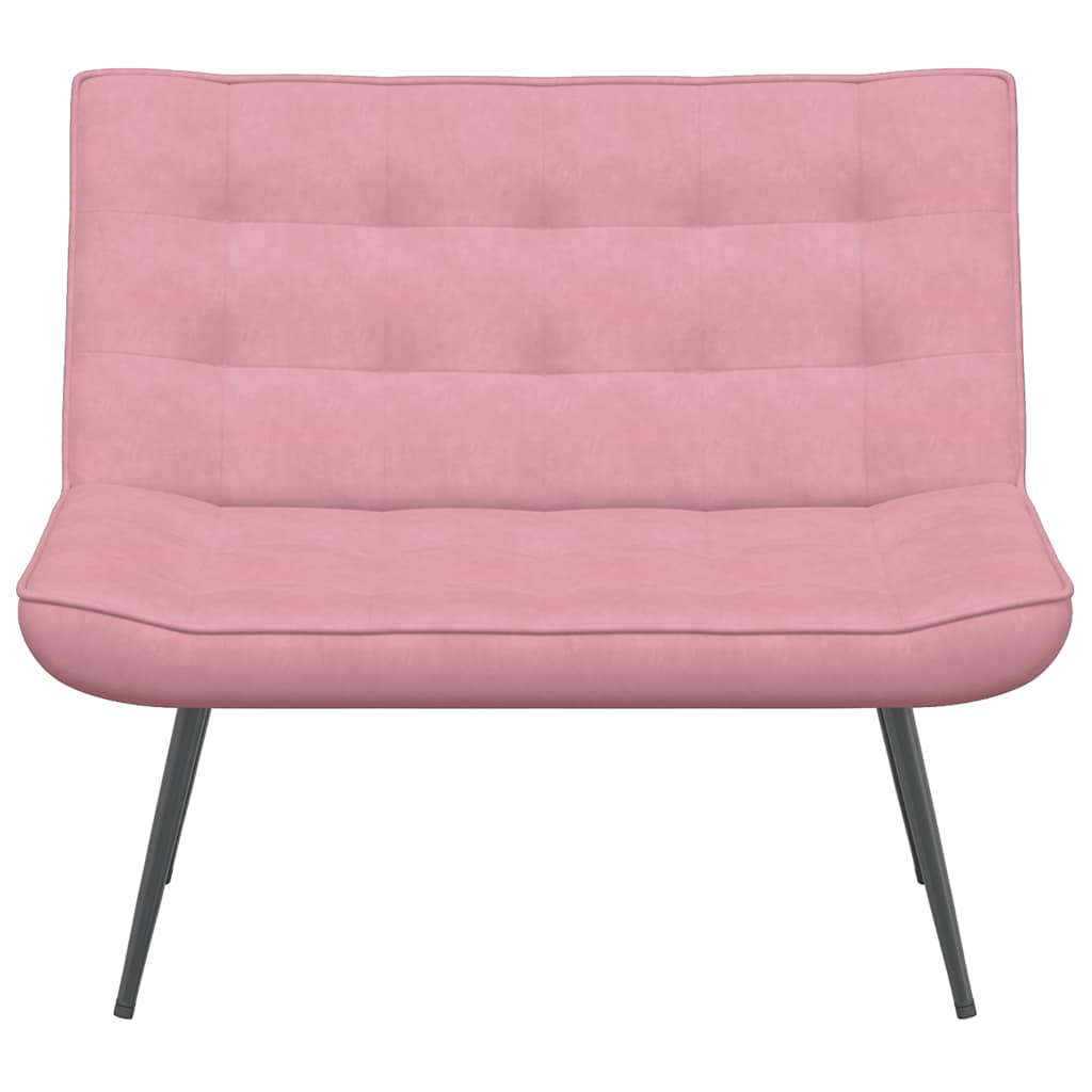 Panca Rosa 110x74x84 cm in Velluto