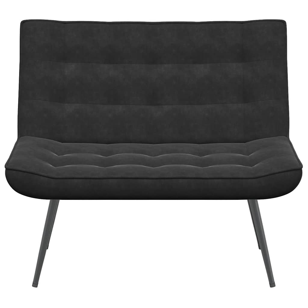 Panca Nera 110x74x84 cm in Velluto
