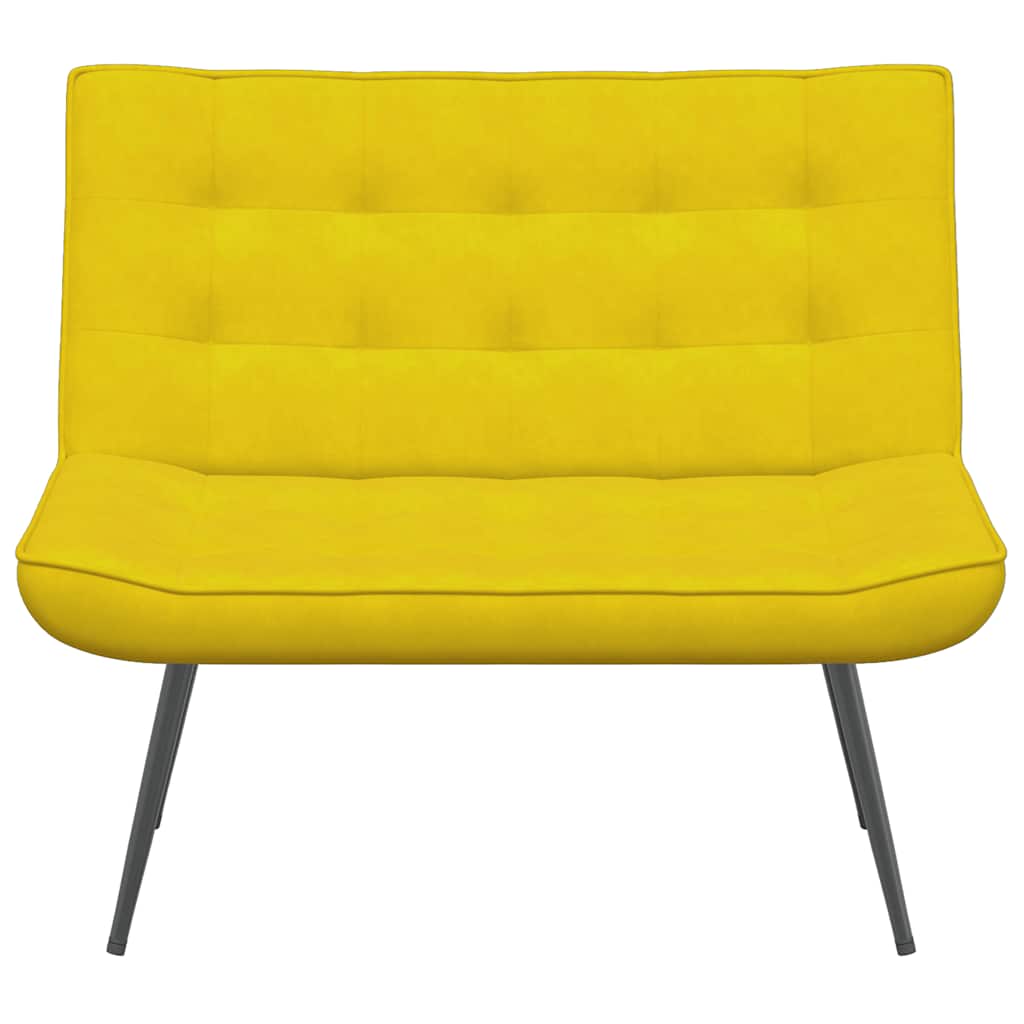 Panca Gialla 110x74x84 cm in Velluto