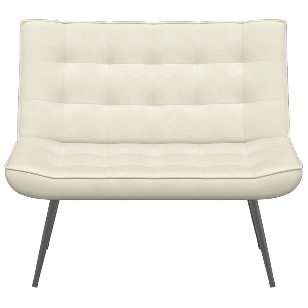 Panca Crema 110x74x84 cm in Velluto