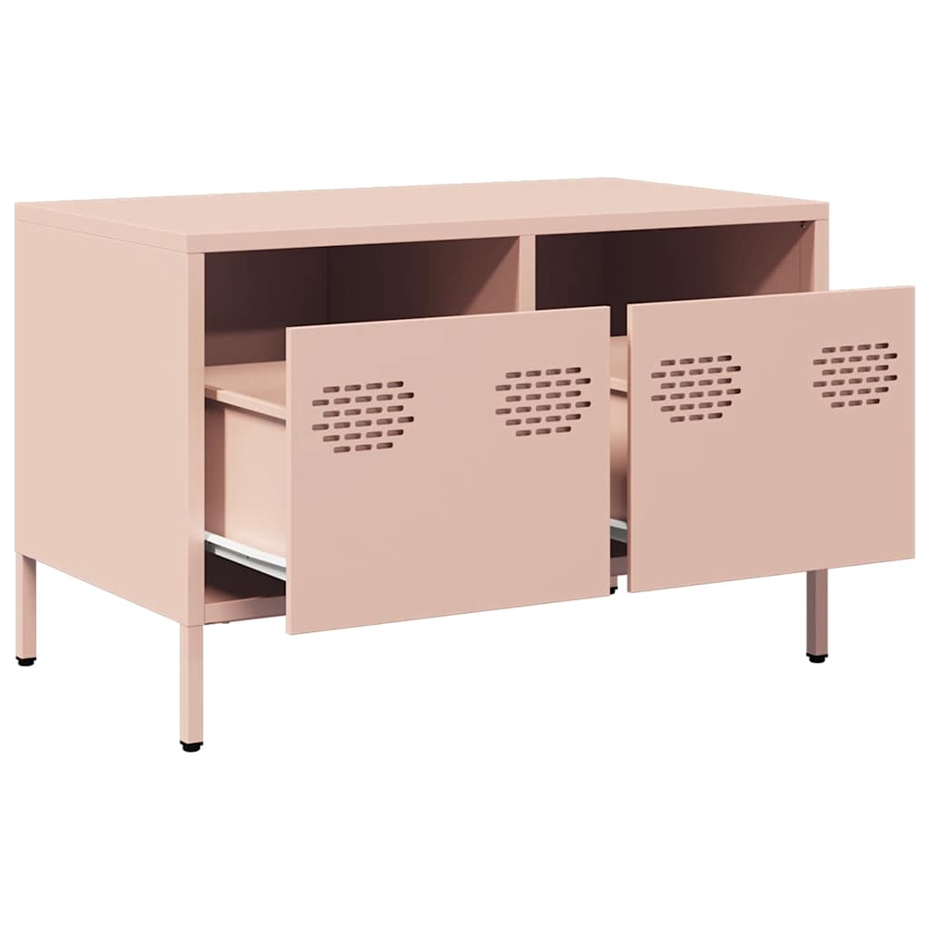 Mobile TV Rosa 68x39x43,5cm in Acciaio Laminato a Freddo