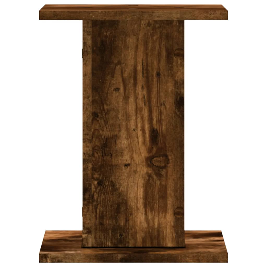 Supporti Altoparlanti 2 pz Rovere 30x30x40 cm Legno Multistrato