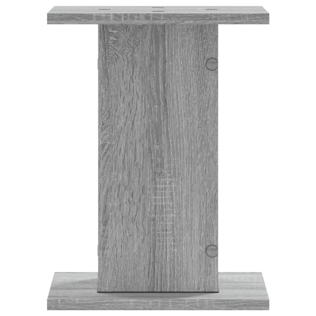 Supporti Altoparlanti 2 pz Grigio Sonoma 30x30x40cm Multistrato