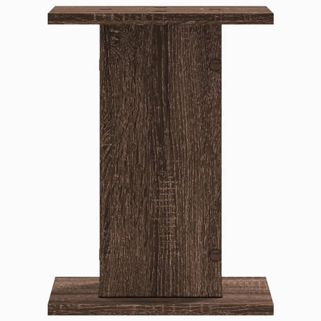 Supporti Altoparlanti 2 pz Marrone 30x30x40cm Legno Multistrato