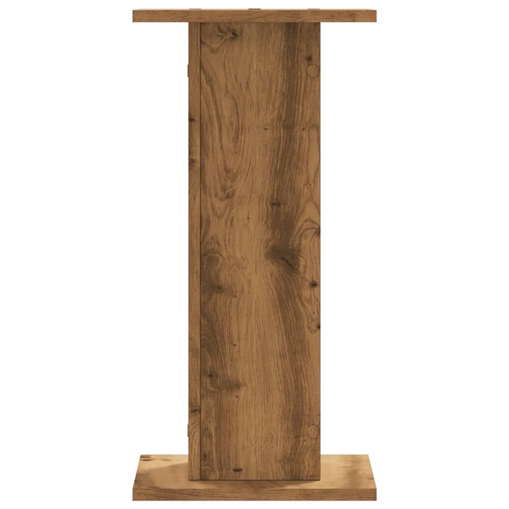 Supporti Altoparlanti 2 pz Rovere 30x30x60 cm in Multistrato