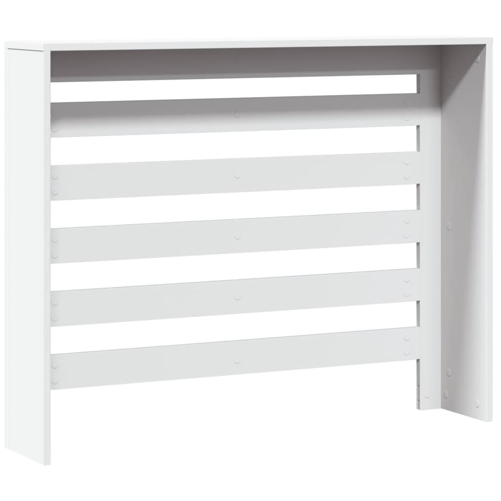 Copertura Termosifone Bianca 104x20x82 cm in Legno Multistrato