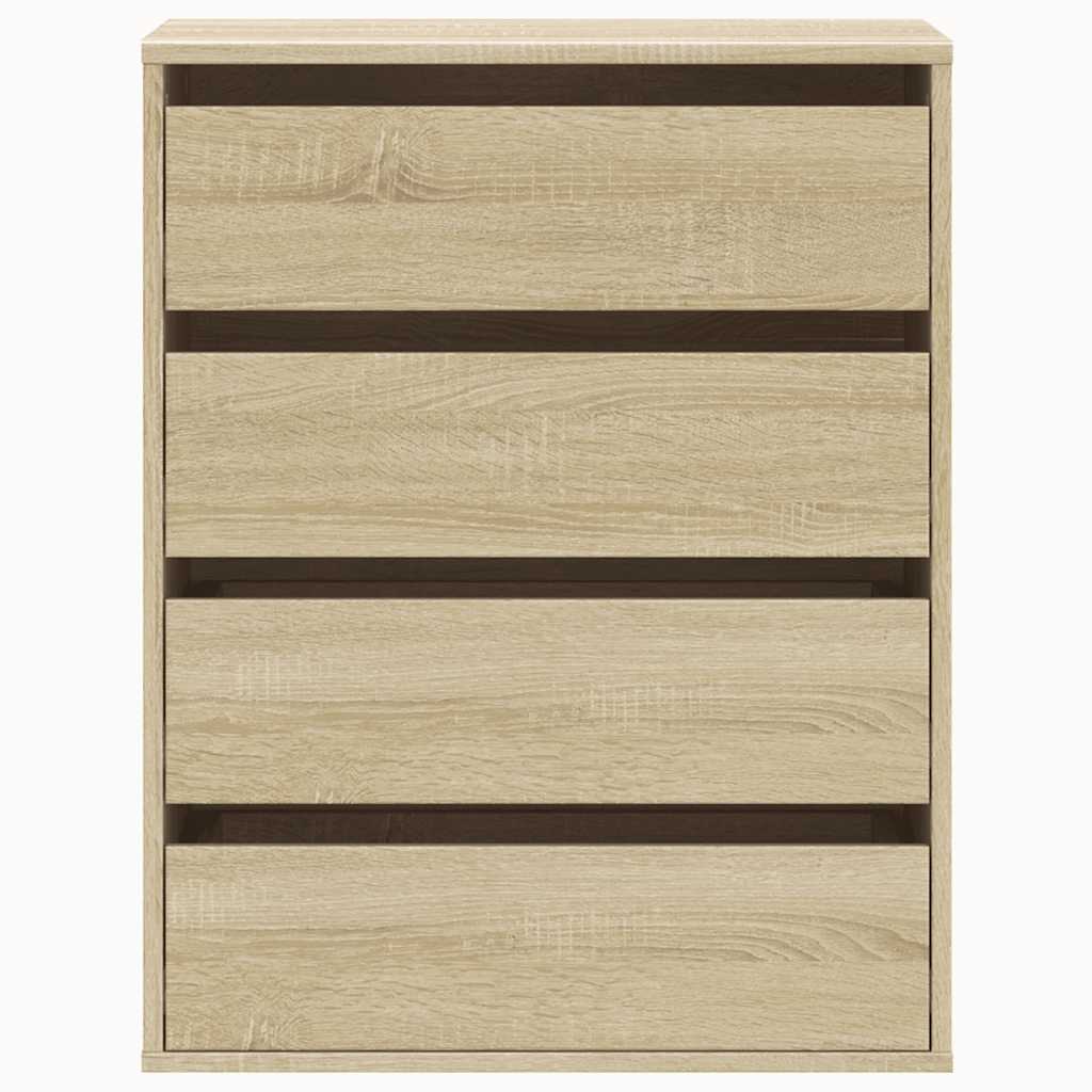 Cassettiera Angolare Rovere Sonoma 60x41x76cm Legno Multistrato