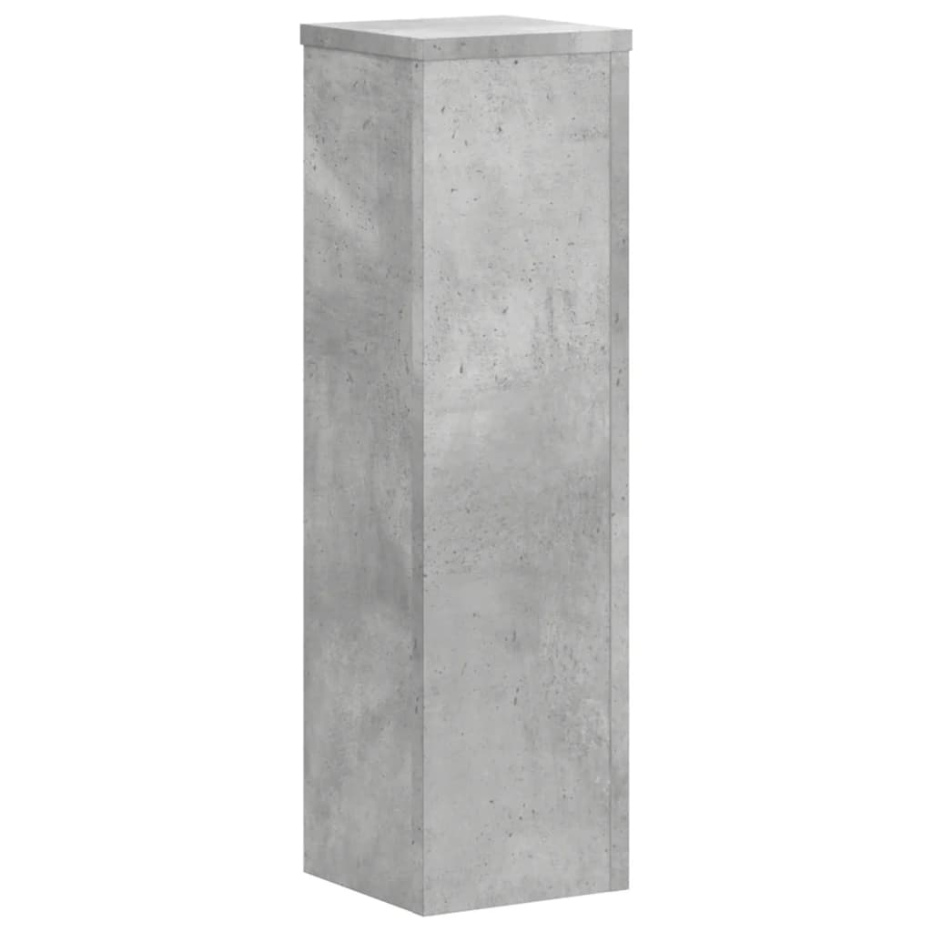 Supporti per Piante 2 pz Grigio 17x17x60 cm Legno Multistrato