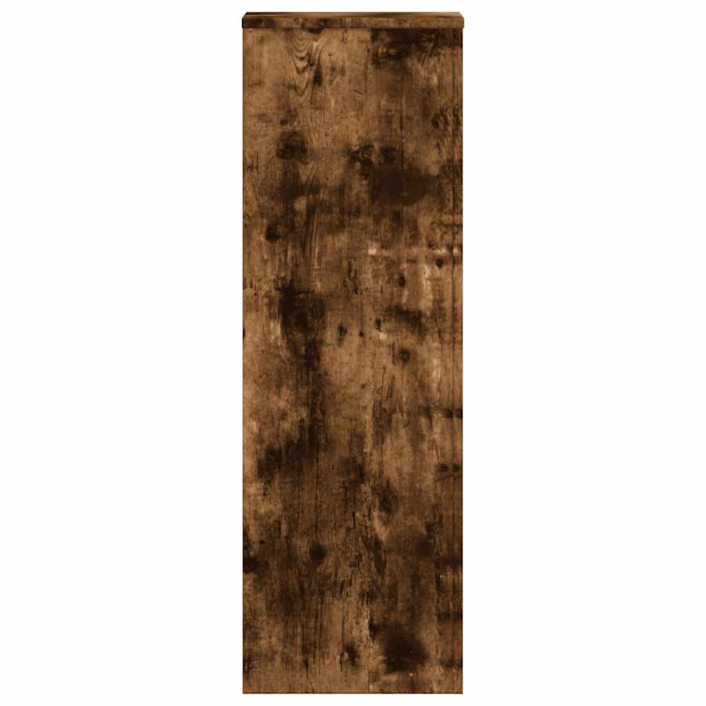 Supporto per Piante Rovere Fumo 33x33x100 cm in Truciolato