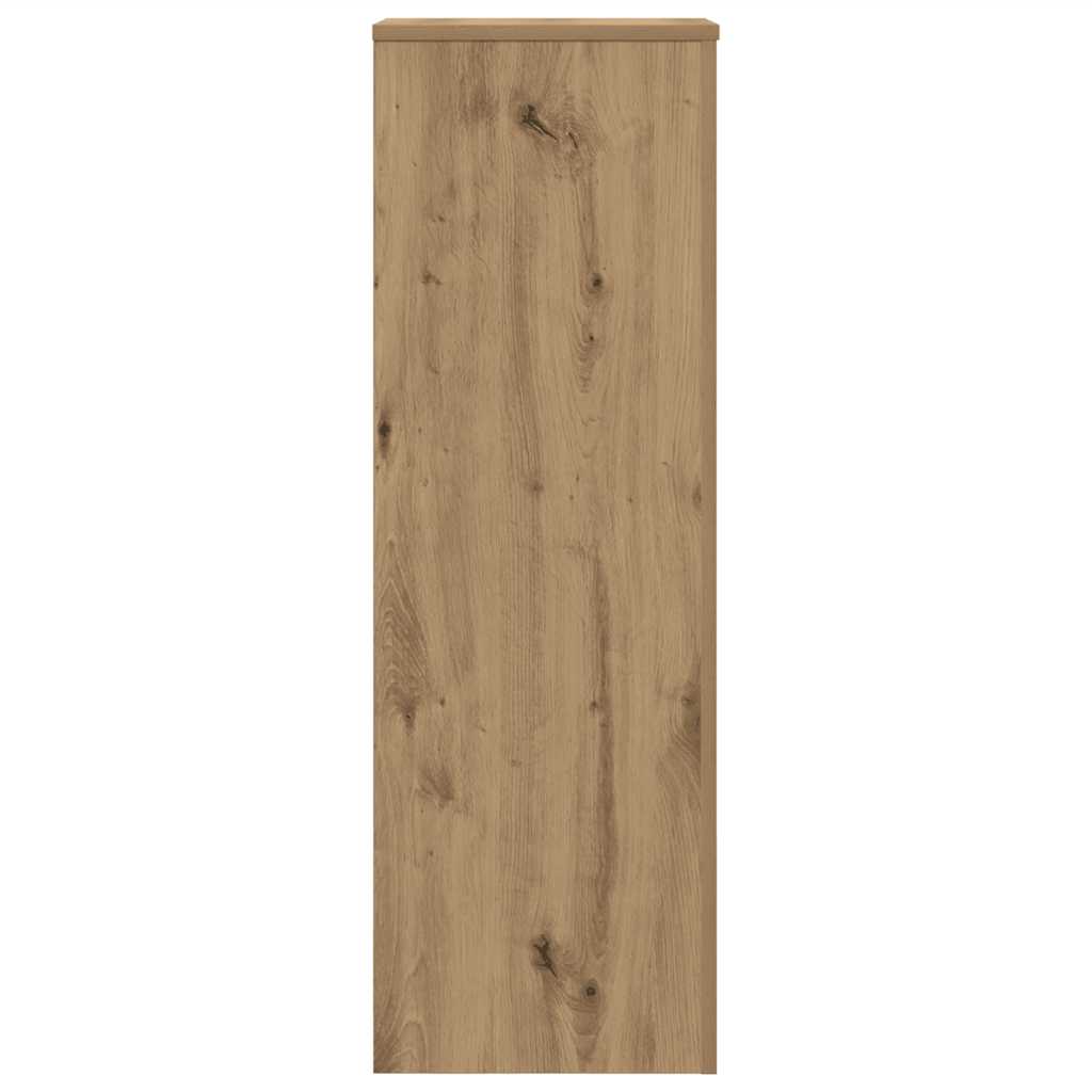 Supporto per Piante Rovere Artigianale 33x33x100 cm Truciolato
