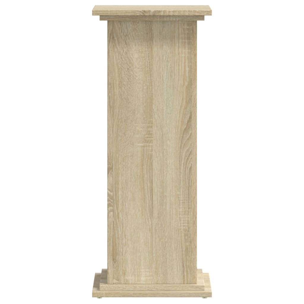 Supporto per Piante Rovere Sonoma 33x33x80 cm Legno Multistrato