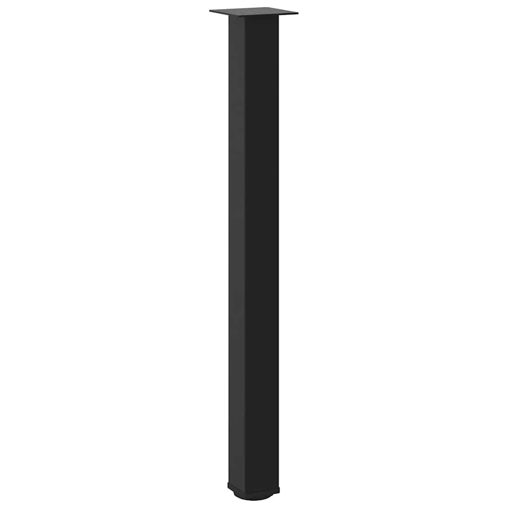 Gambe per tavolo da bar 4 pz nere 100-102 cm in acciaio