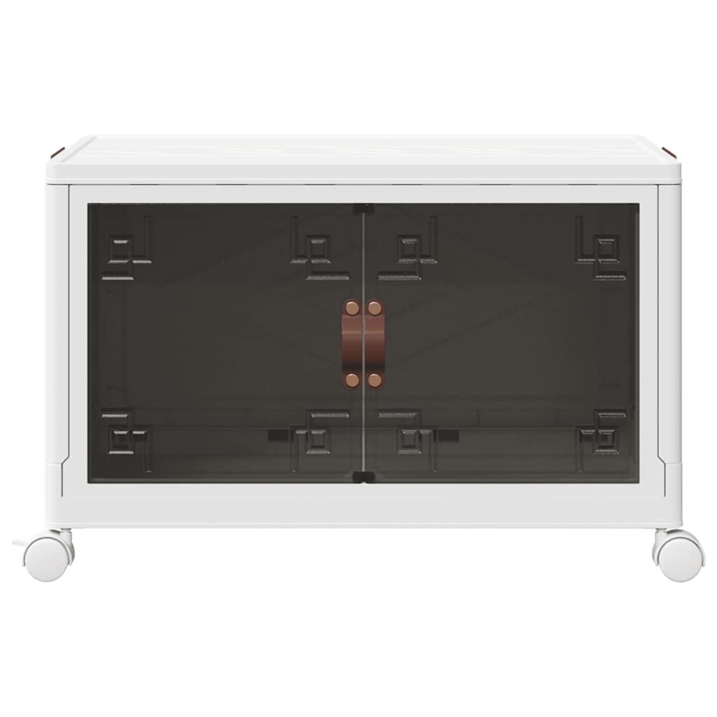 Scatola Portaoggetti Impilabile con Ruote 75 L 64x40x41 cm