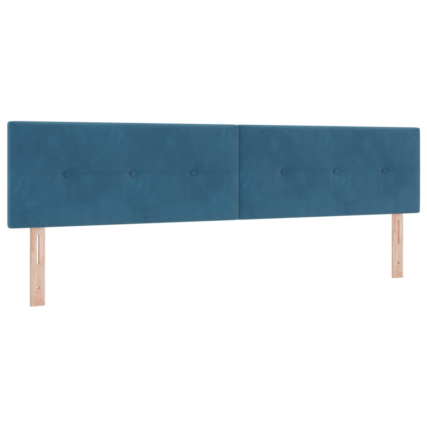 Testiera LED con strisce LED Blu 200 cm Velluto