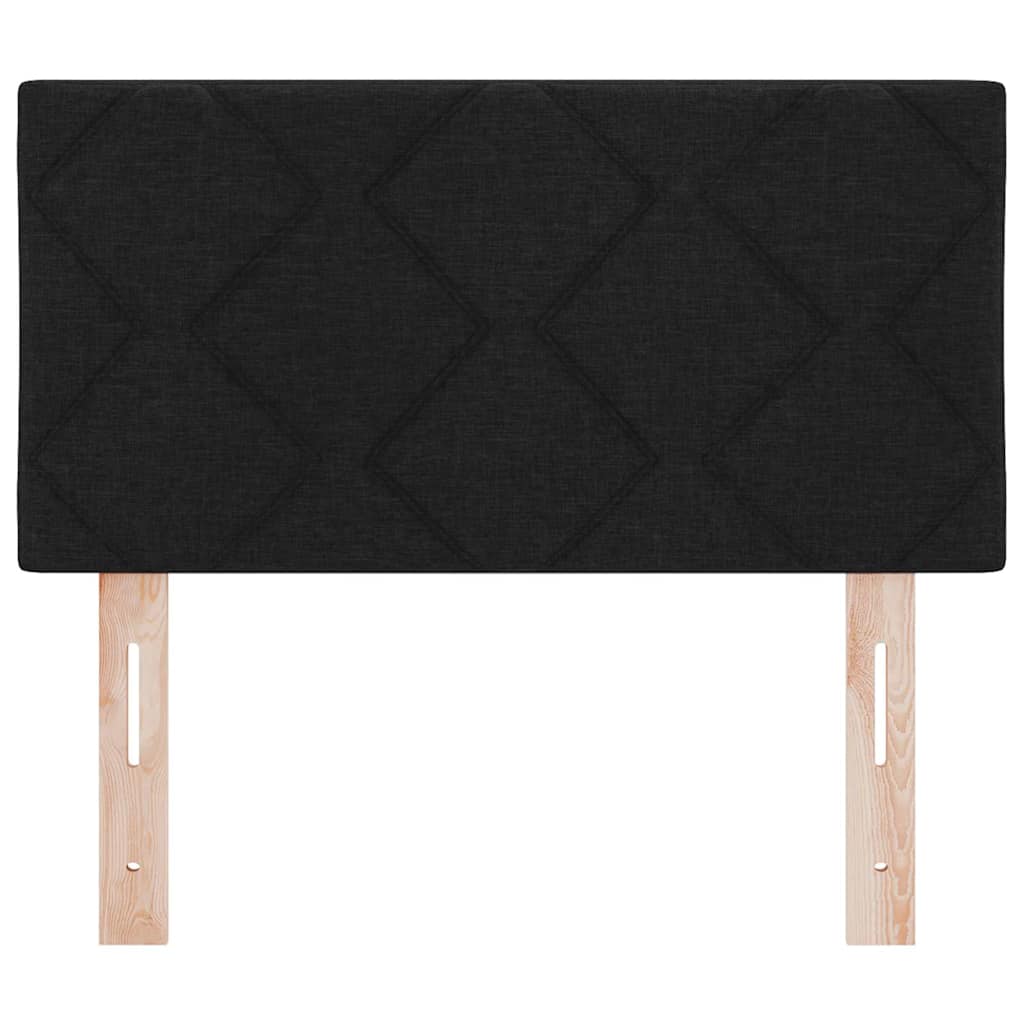 Testiera LED Nero 80 cm Tessuto