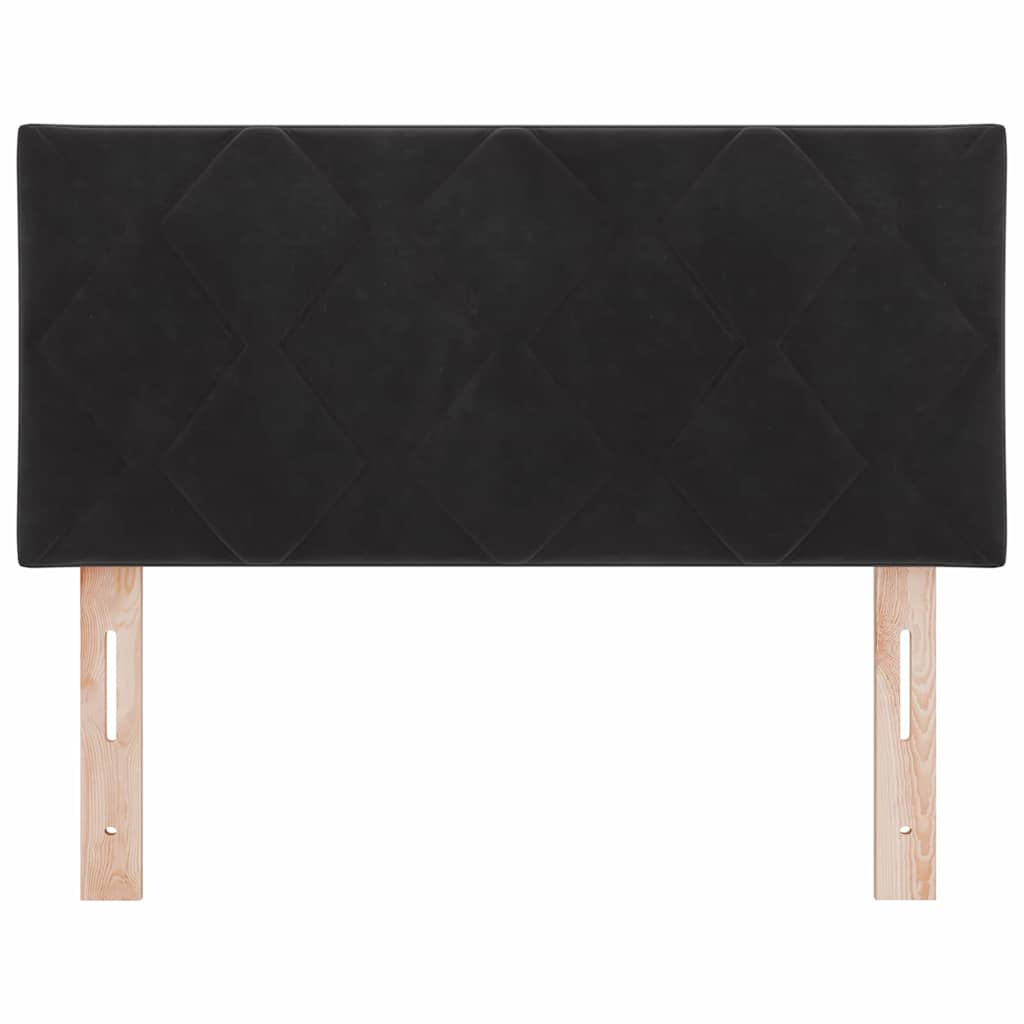 Testiera LED Nero 100 cm Velluto