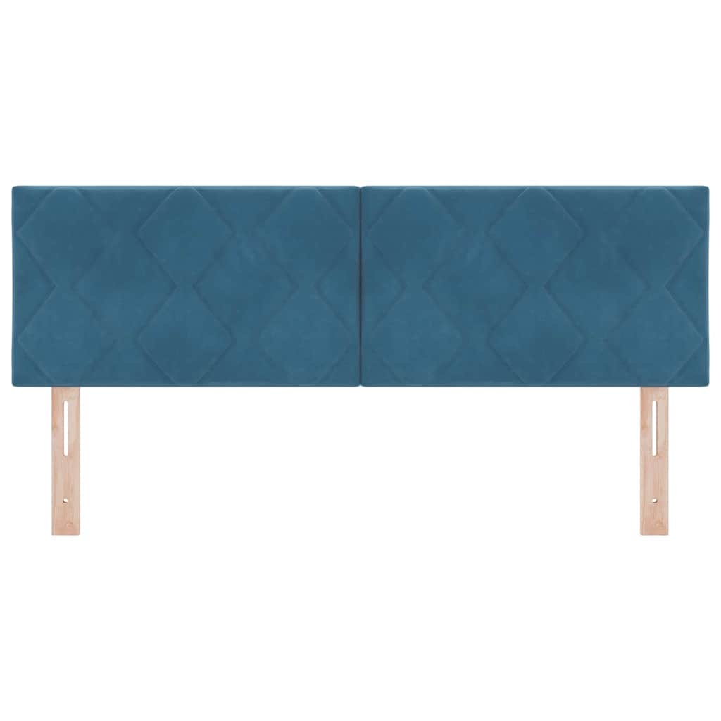 Testiera LED Blu Scuro 160 cm Velluto