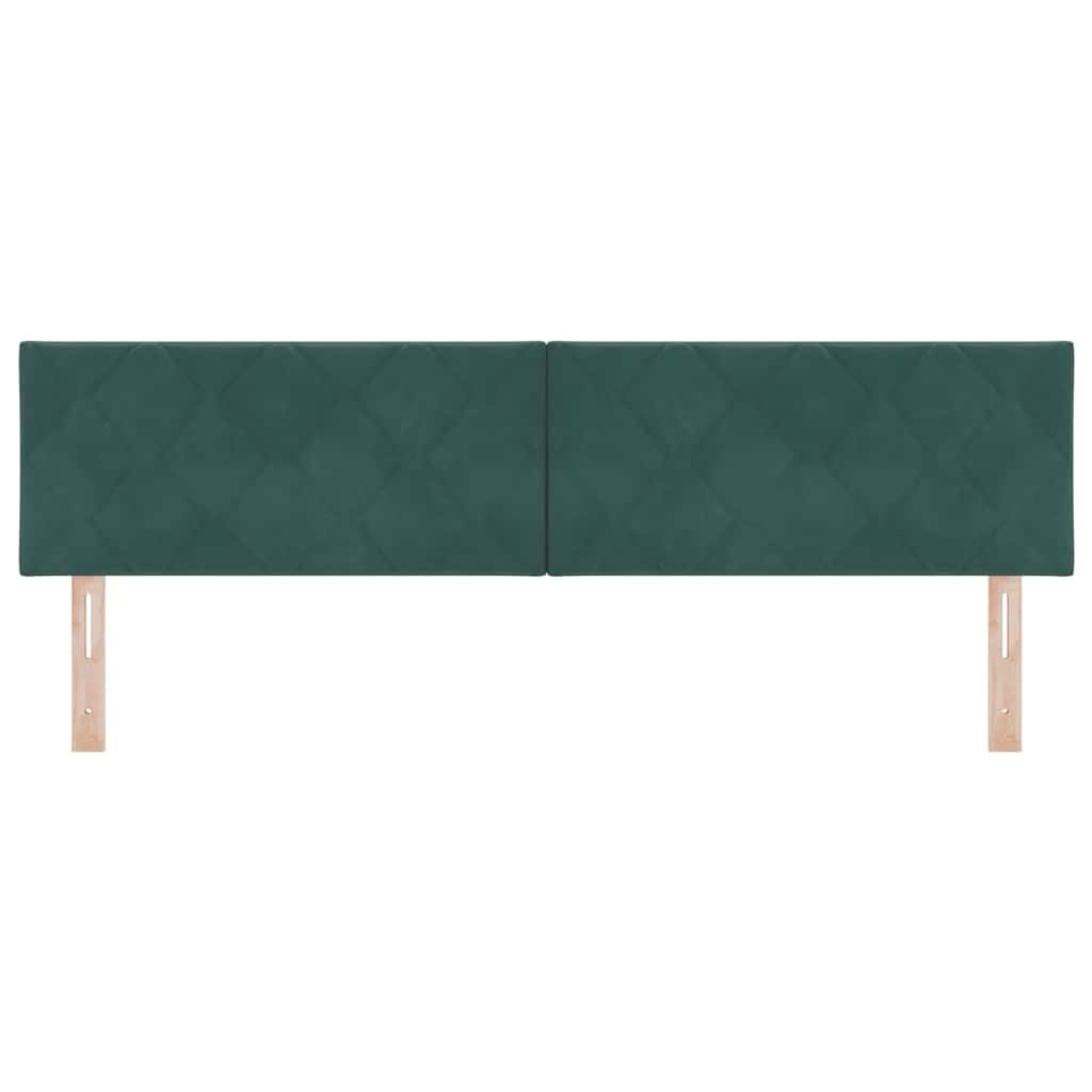Testiera LED Verde Scuro 180 cm Velluto