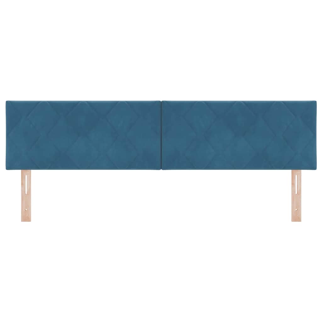 Testiera LED Blu Scuro 180 cm Velluto