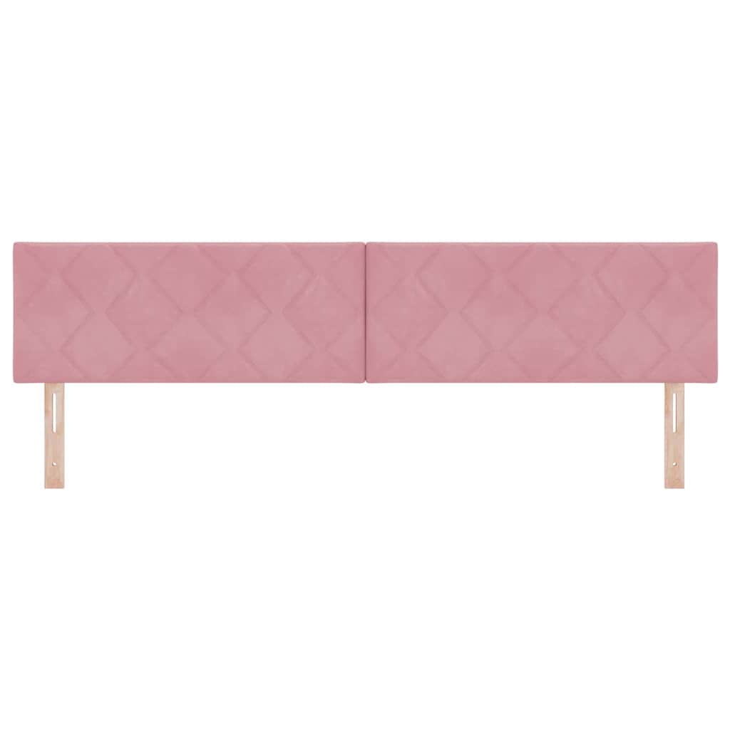 Testiera LED Rosa 200 cm Velluto