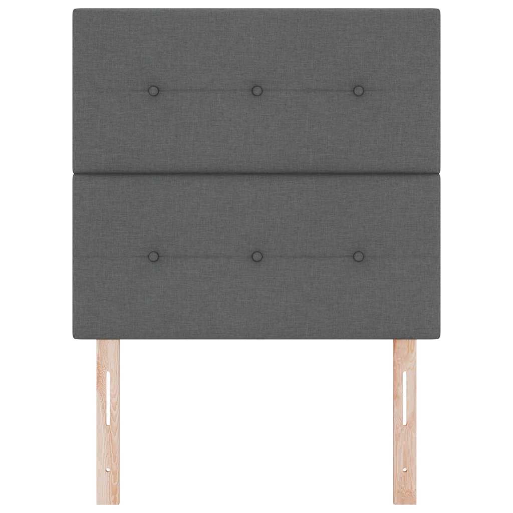 Testiera LED con testiera Grigio scuro 90 cm Poliestere