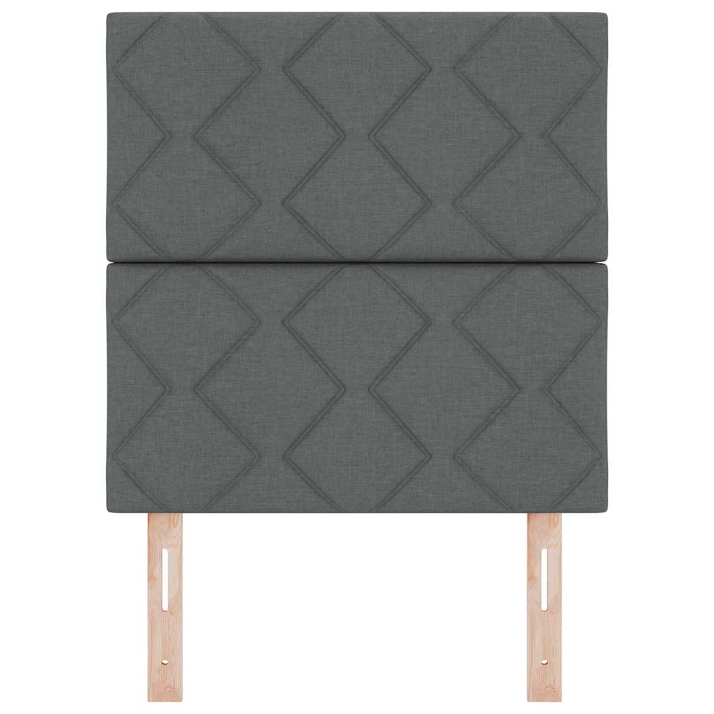 Testiera con testiera Grigio 80 cm Tessuto