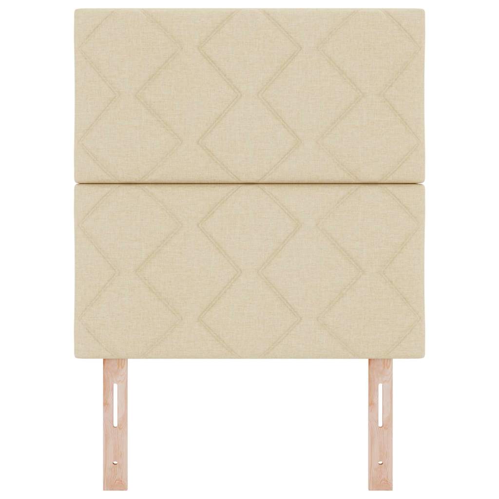 Testiera con testiera Crema 80 cm Tessuto