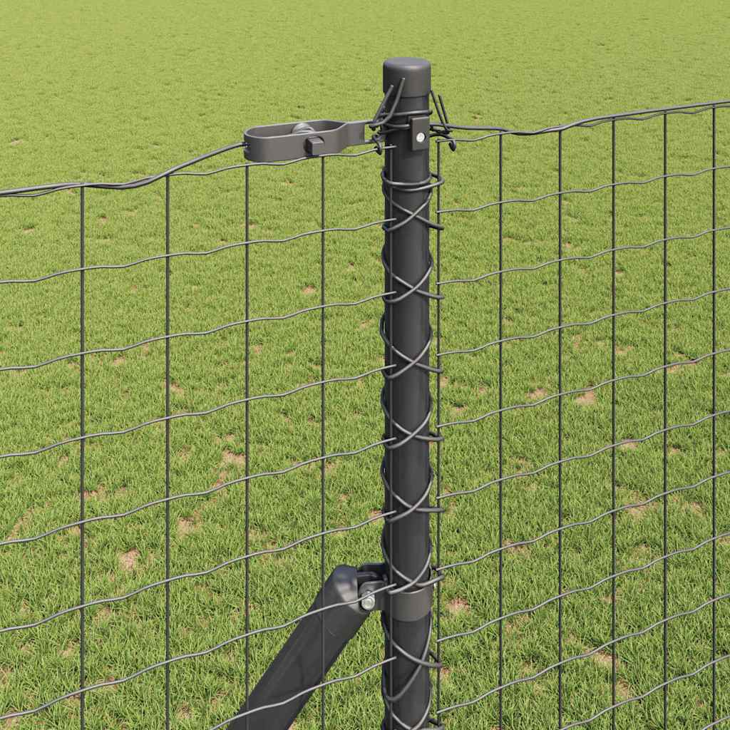 Palo della recinzione 26 pcs Grigio 3,2 x 3,2 x 200 cm