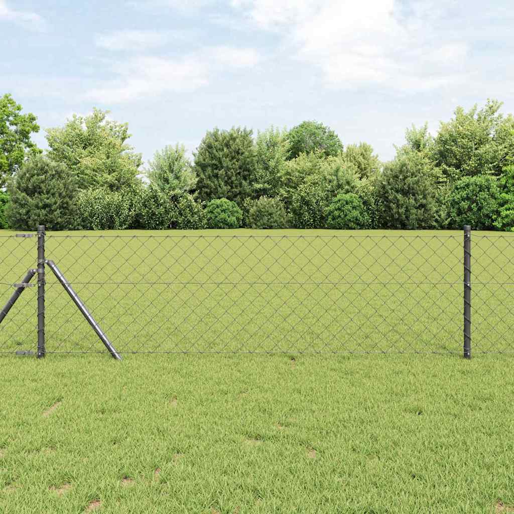 Palo della recinzione Grigio 10 x 0,6 m (maglia 60 x 60 mm)