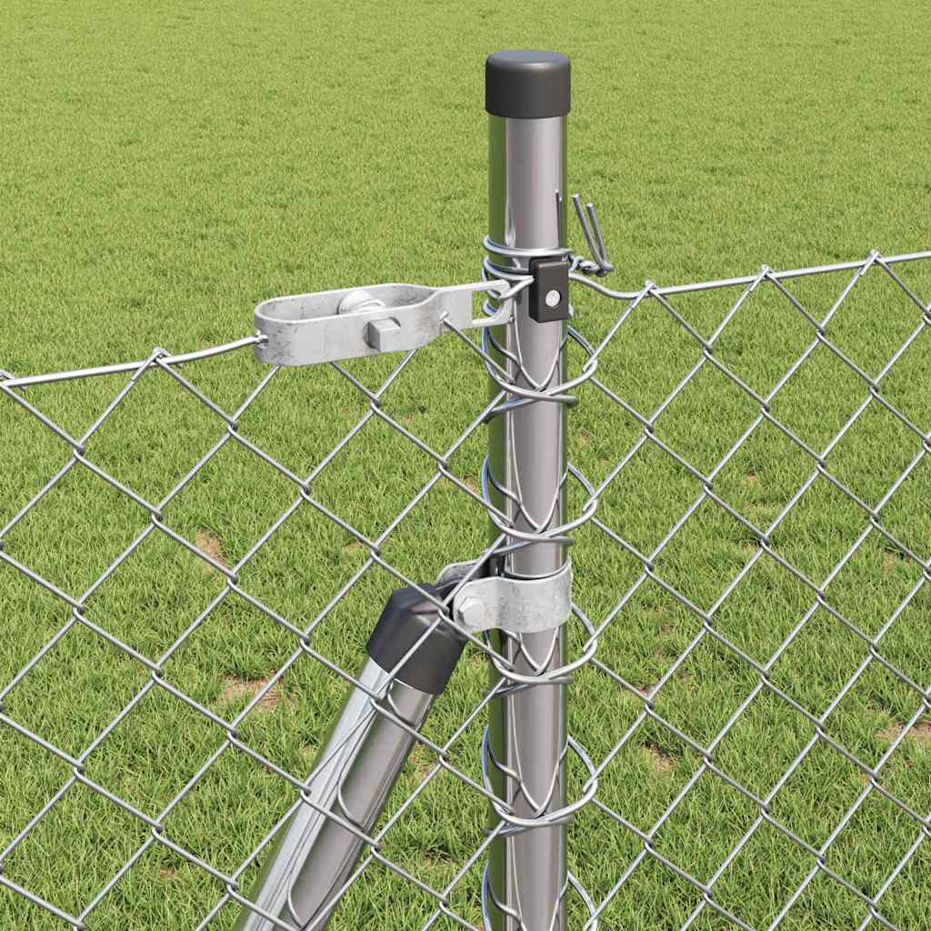 Palo della recinzione Argento 25 x 0,8 m (rete 40 x 40 mm)