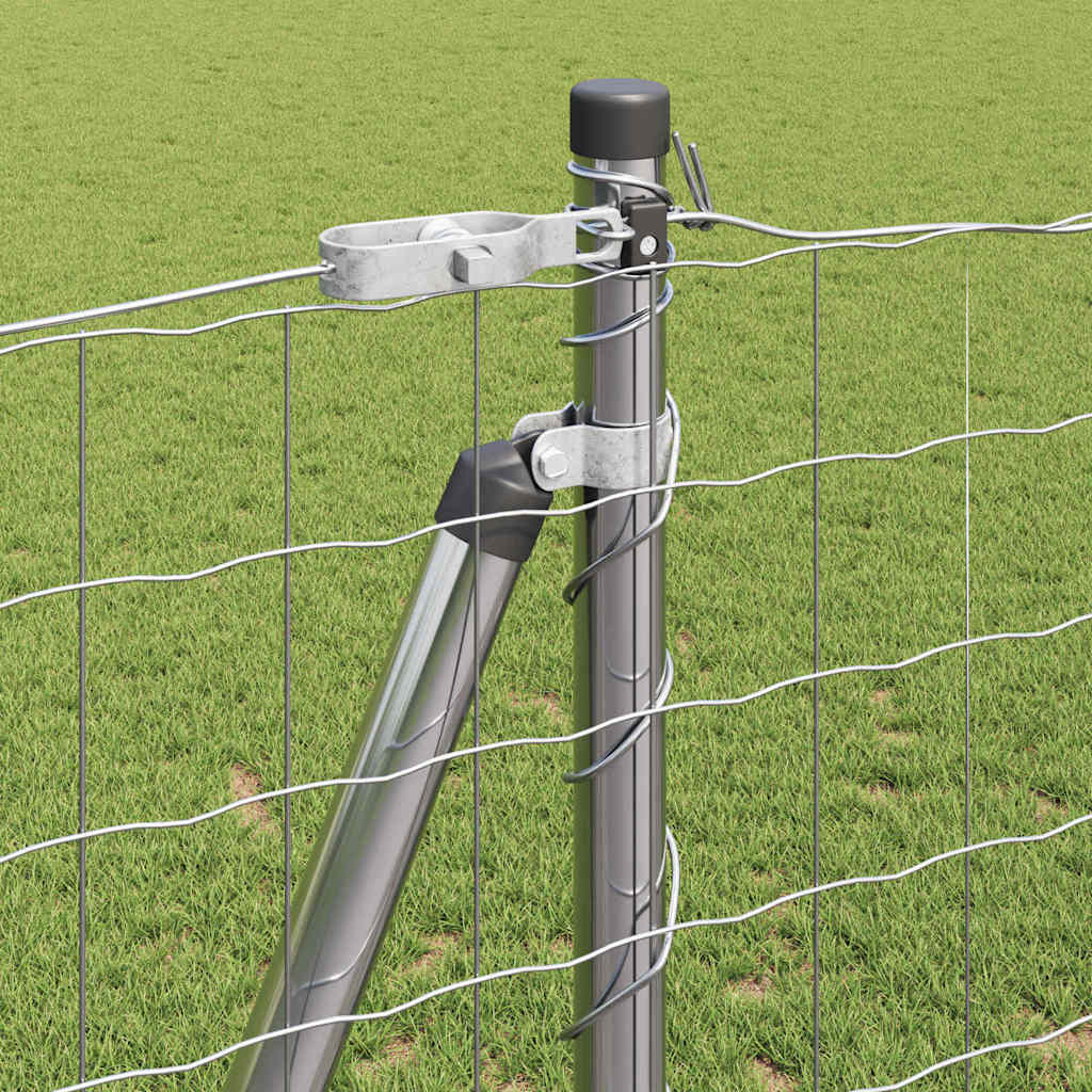 Recinzione con Posto Argento 1,2 x 25 m Acciaio