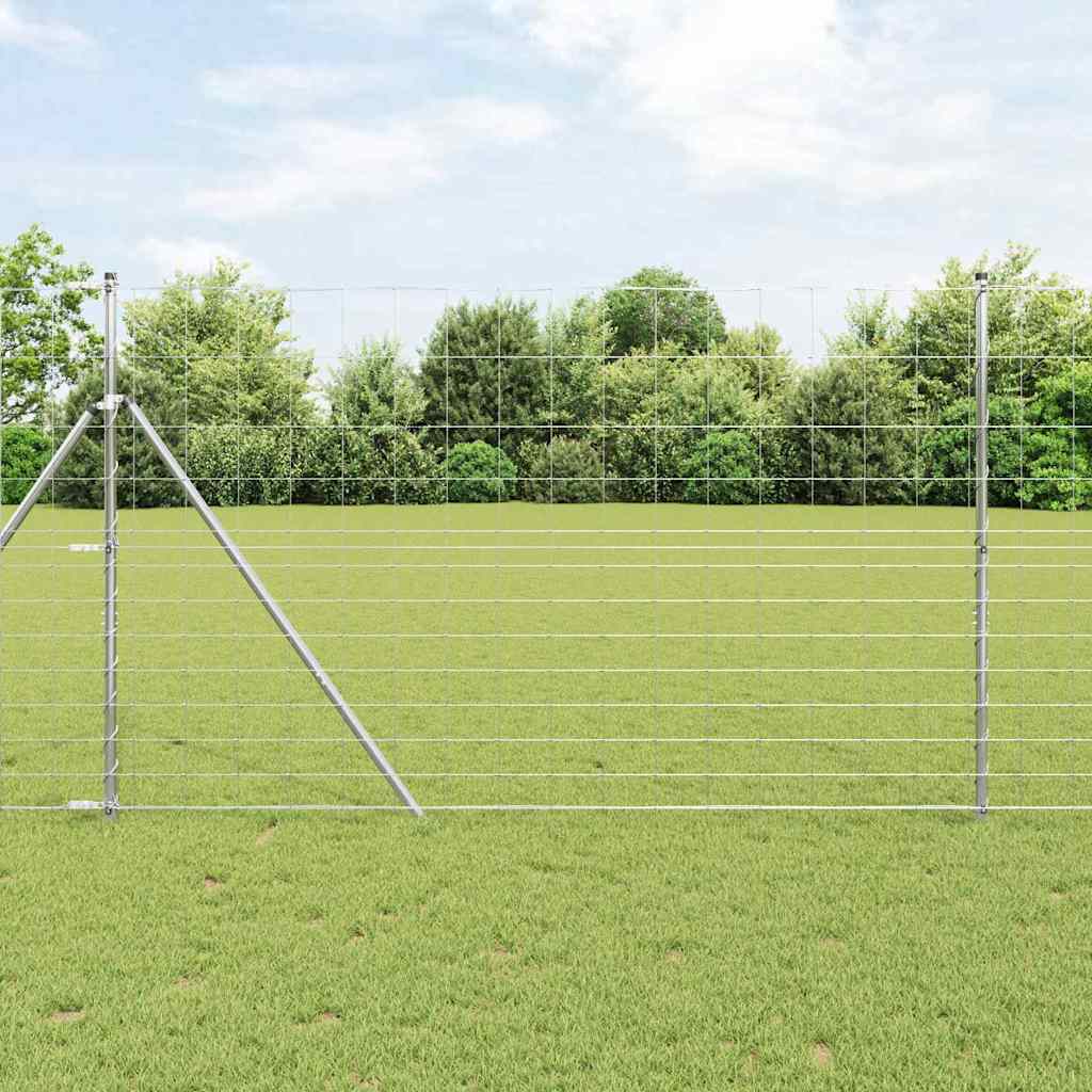 Palo della recinzione Zincato 50 x 1,5 m Acciaio