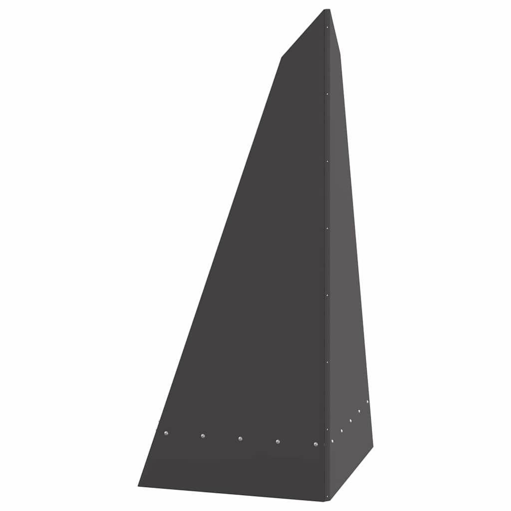 Focolare Nero 58 x 40 x 100 cm Acciaio