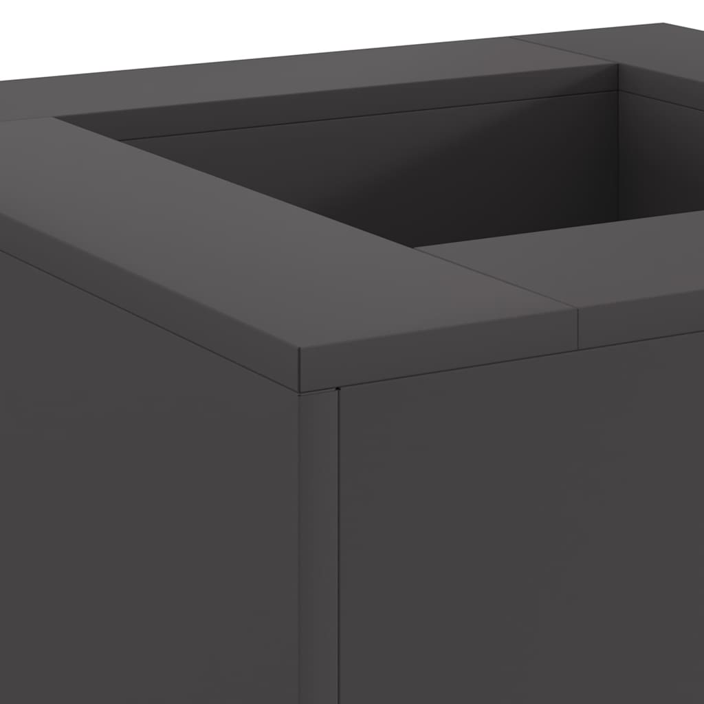 Focolare Nero 60 x 60 x 30 cm Acciaio