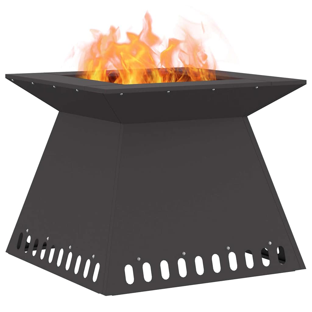 Focolare Nero 60 x 60 x 50 cm Acciaio