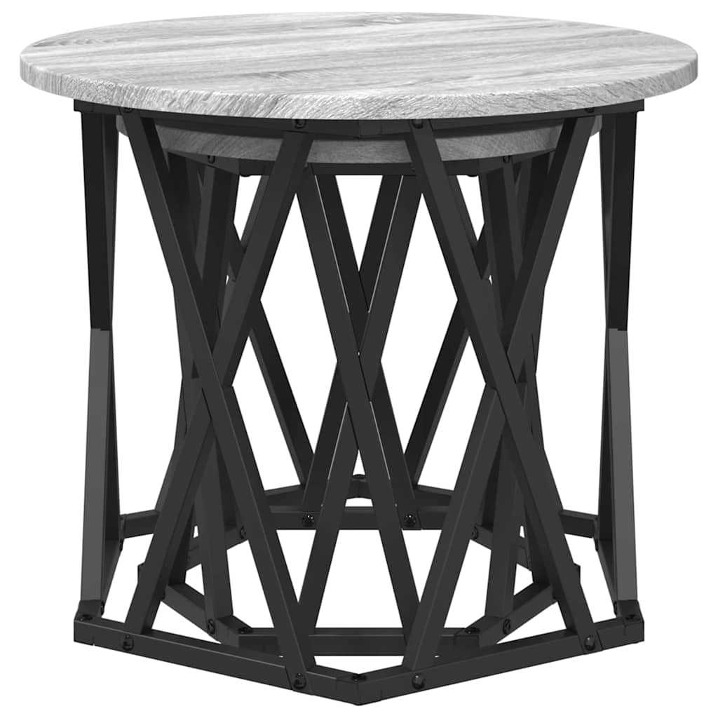 Tavolo laterale 2 pcs Grigio Sonoma