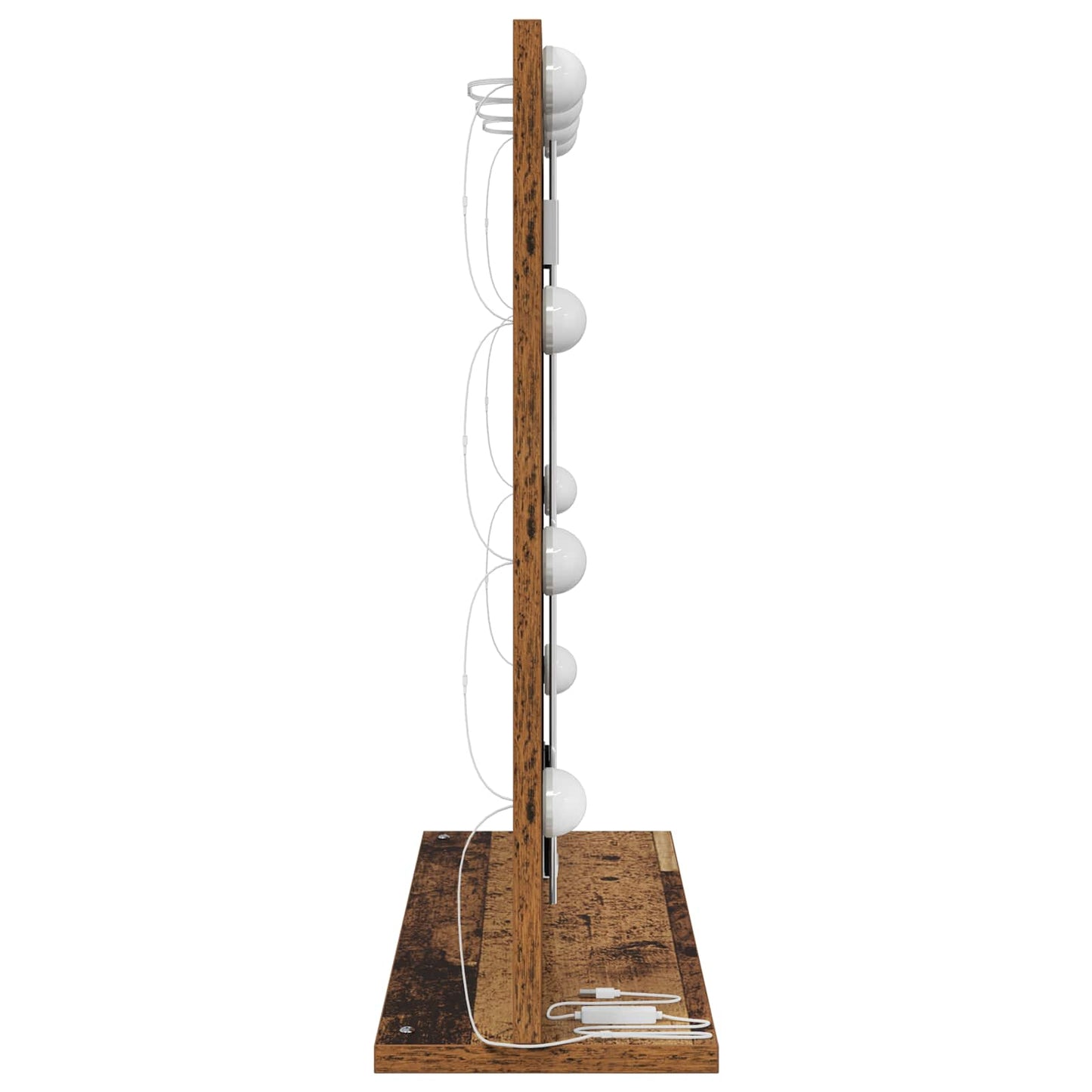 Specchio da Vanità Rettangolare Legno vecchio 60 x 55 x 18 cm