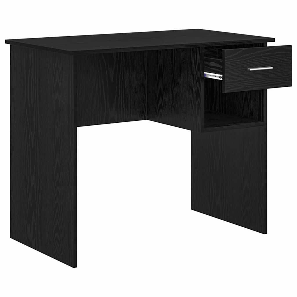Scrivania Rovere Nero 90 x 49 x 75 cm Legno multistrato
