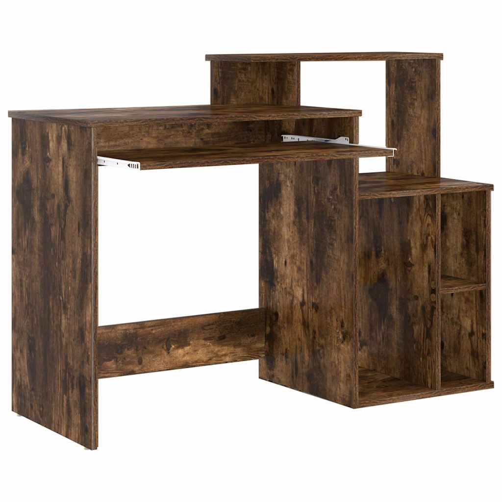 Scrivania Rovere fumé 120,5 x 44 x 88,5 cm Legno multistrato