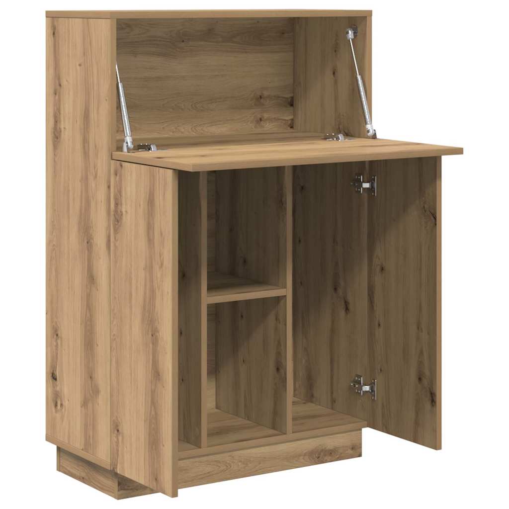 Scrivania con porta Rovere artigianale 71,5 x 31,5 x 106,5 cm